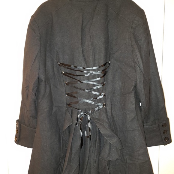 💝LAST ONE💖 Double Breasted Corset Lace Coat PLUS - Picture 9 of 9